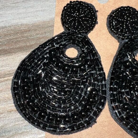 Beaded earrings women’s 21/2 inch boho chic classiccore festival retrocore - Picture 2 of 6